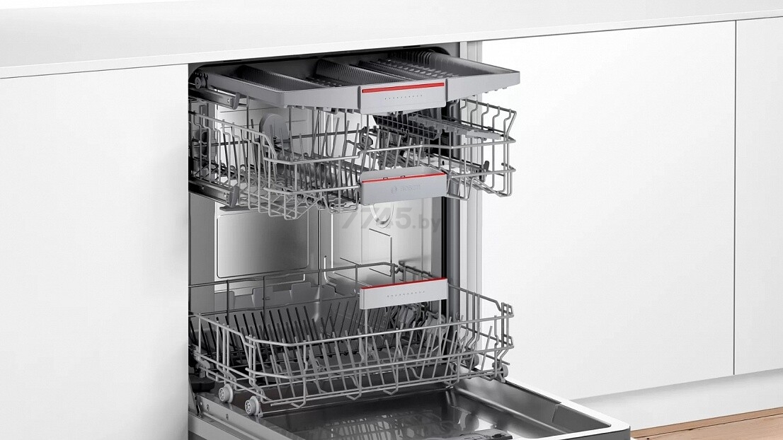 Машина посудомоечная встраиваемая BOSCH SMV4HVX31E - Фото 4