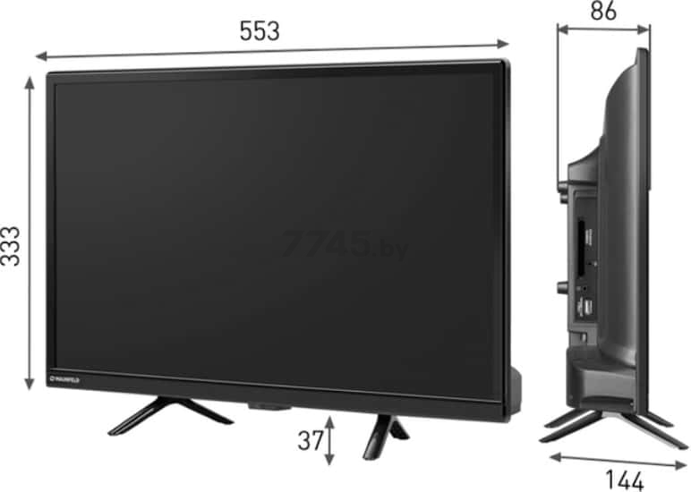 Телевизор MAUNFELD MLT24H01 - Фото 11