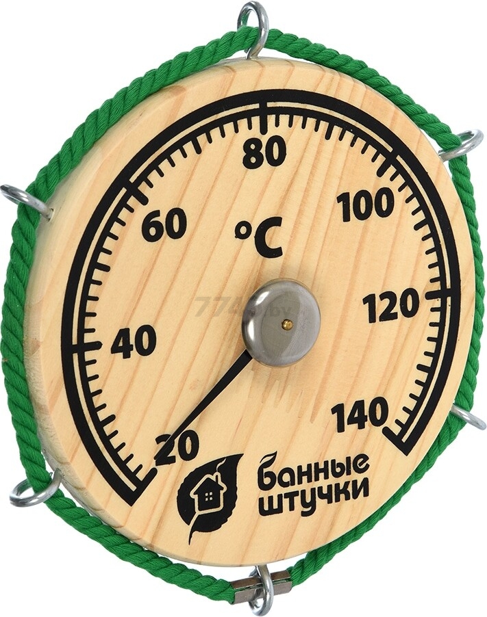 Термометр для бани БАННЫЕ ШТУЧКИ Штурвал 14х14х2 см (18054) - Фото 2