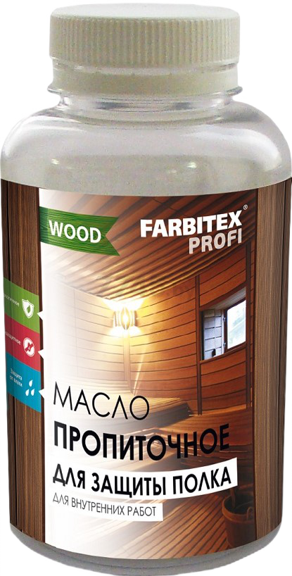 Масло деревозащитное FARBITEX Profi Wood для бань и саун 0,5 л (4300009616)