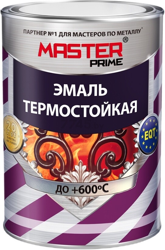 Эмаль термостойкая MASTER PRIME красно-коричневый 0,4 кг (4300006850)