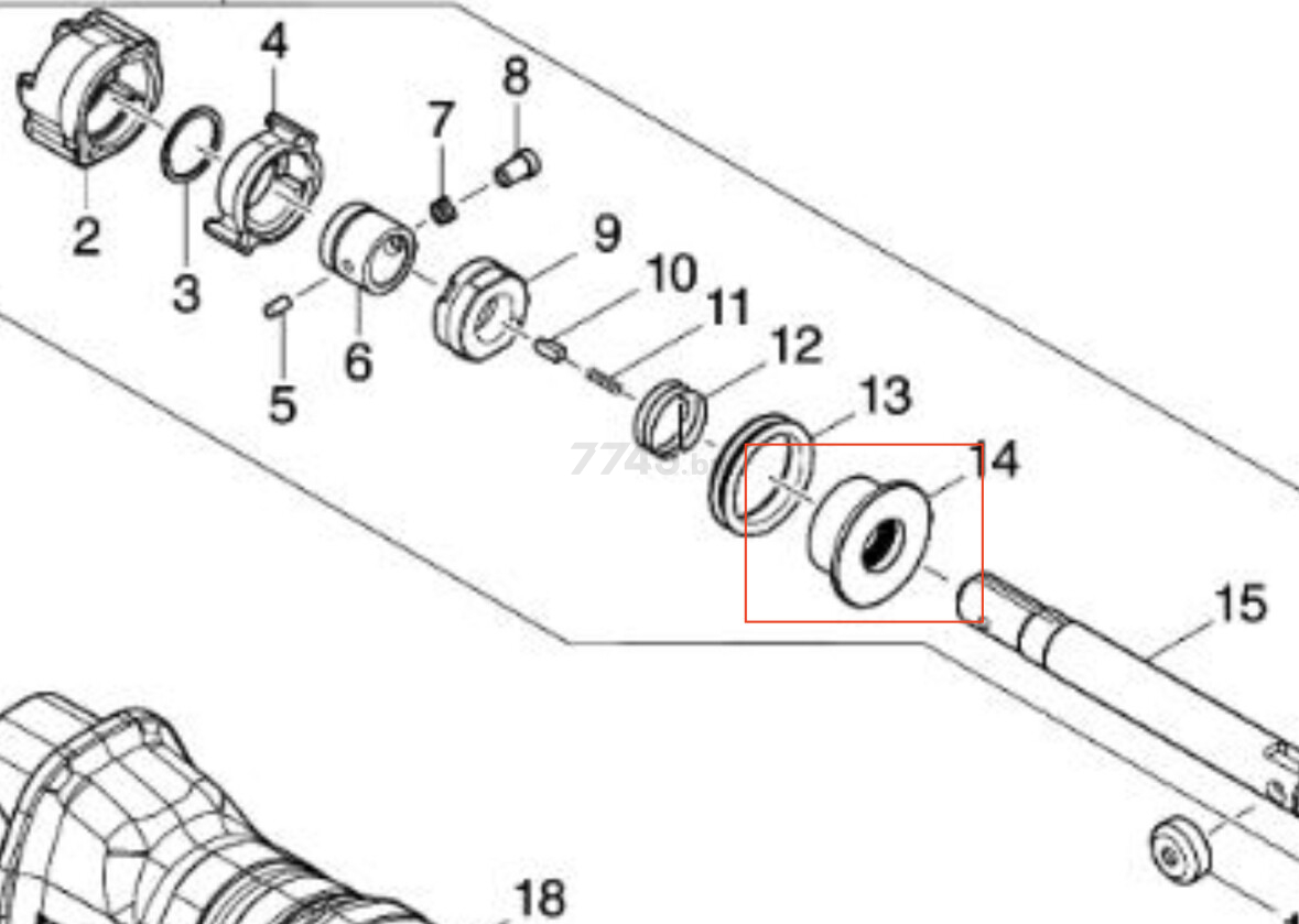 Уплотнитель для пилы сабельной JR3061 (140C81-1)