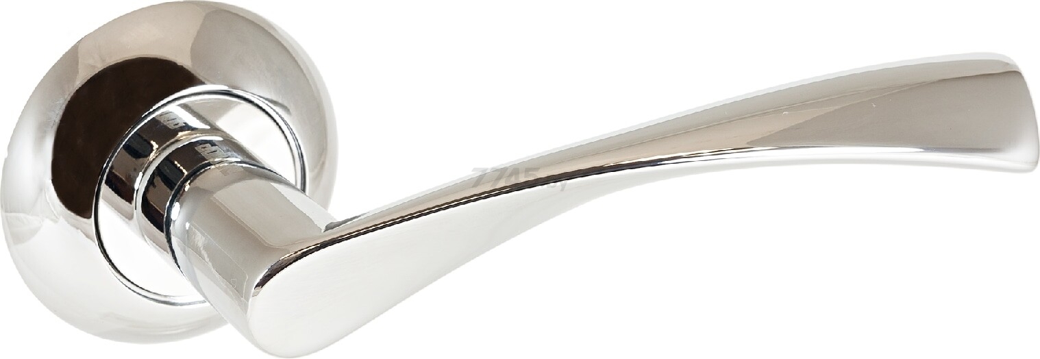 Ручка дверная на розетке АЛЛЮР Оскар CP хром (10907) - Фото 2