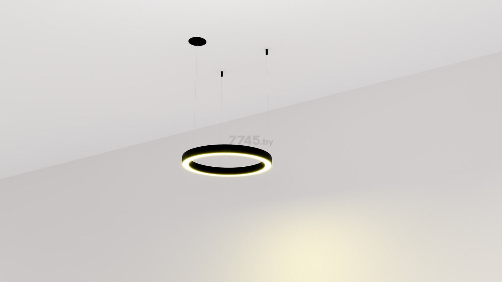 Светильник подвесной светодиодный 36 Вт 3000К BYLED Halo-4555 черный (008152) - Фото 2