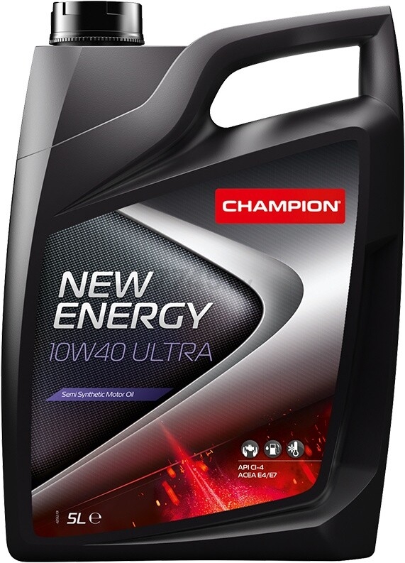 Моторное масло 10W40 полусинтетическое CHAMPION New Energy Ultra 5 л (8201202)