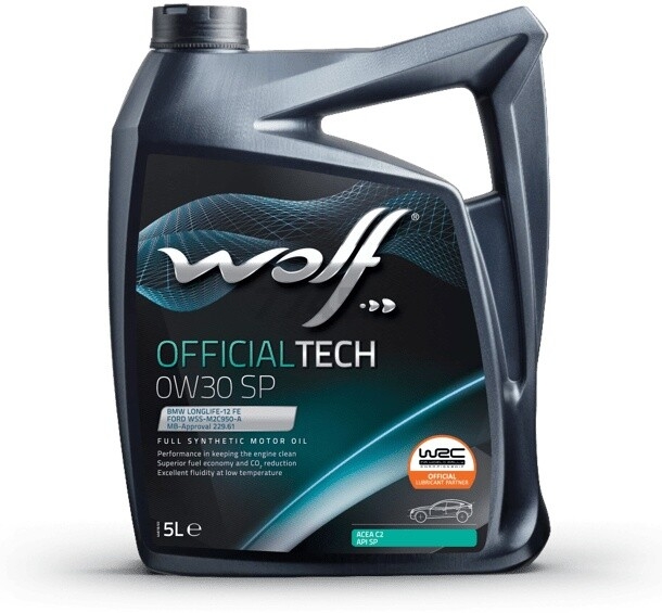 Моторное масло 0W30 синтетическое WOLF OfficialTech SP 5 л (65646/5)