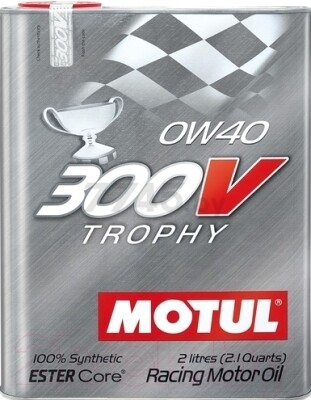 Моторное масло 0W40 синтетическое MOTUL 300V Trophy 2 л (110857)