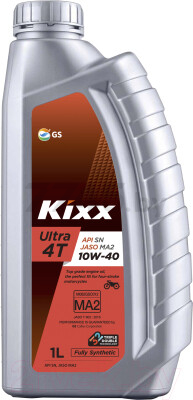 Масло четырехтактное 10W40 синтетическое KIXX Ultra 4T 1 л (L5119AL1E1)