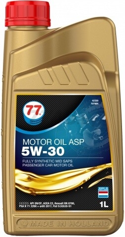 Моторное масло 5W30 синтетическое 77 LUBRICANTS Motor Oil Synthetic ASP 1 л (707804)