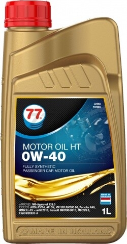Моторное масло 0W40 синтетическое 77 LUBRICANTS Motor Oil HT 1 л (707800)