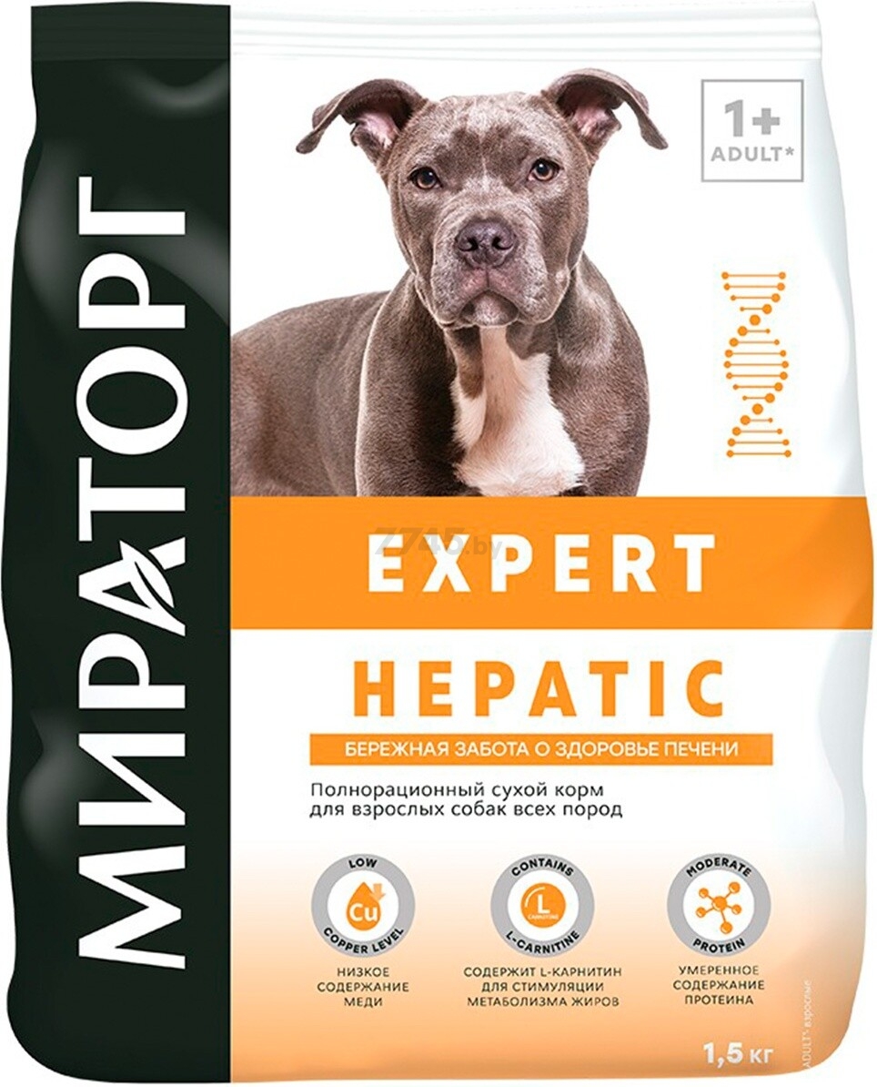 Сухой корм для собак МИРАТОРГ Expert Hepatic 1,5 кг (1010024059)