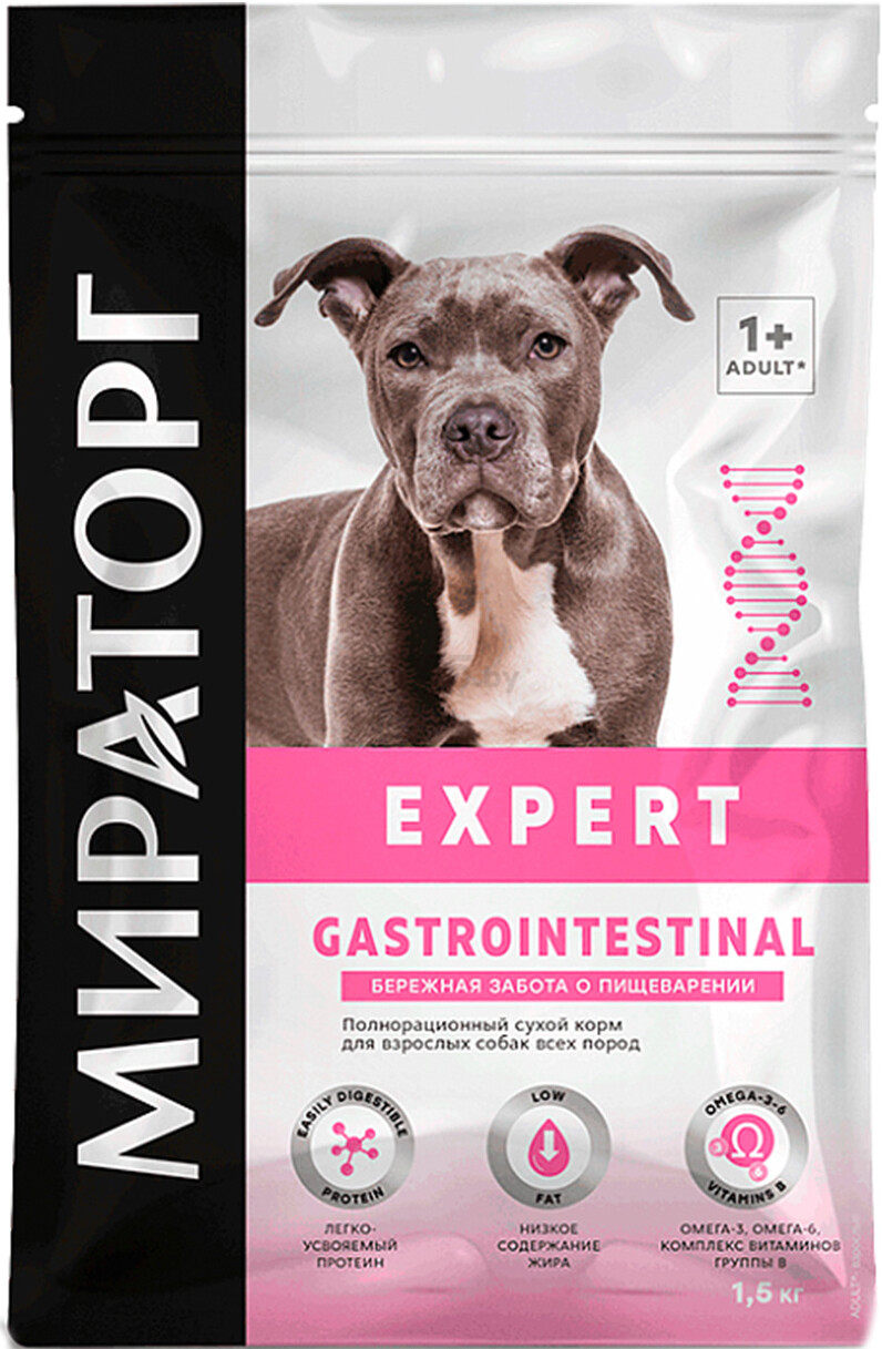 Сухой корм для собак МИРАТОРГ Expert Gastrointestinal 1,5 кг (4670081573012)