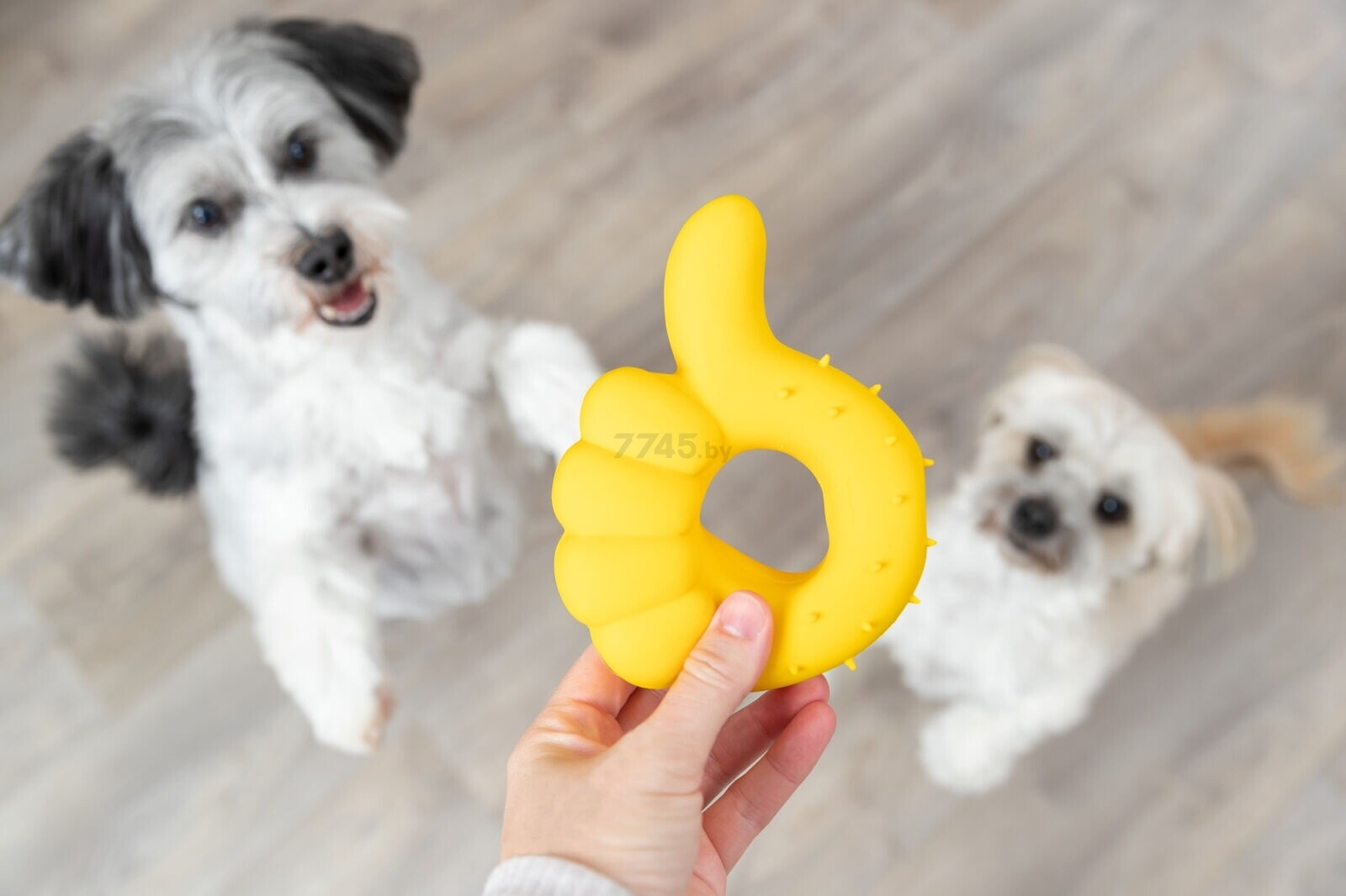Игрушка для собак TRIXIE Палец вверх 14 см желтый (35518) - Фото 4