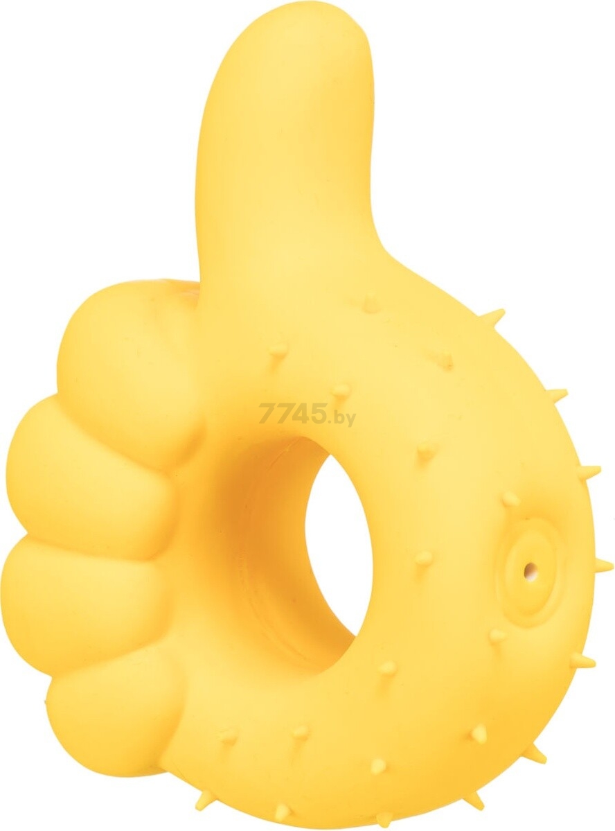 Игрушка для собак TRIXIE Палец вверх 14 см желтый (35518) - Фото 2