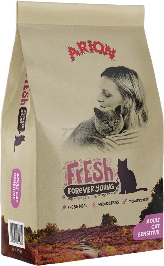 Сухой корм для кошек ARION Fresh Adult Sensitive 12 кг (5414970055857)