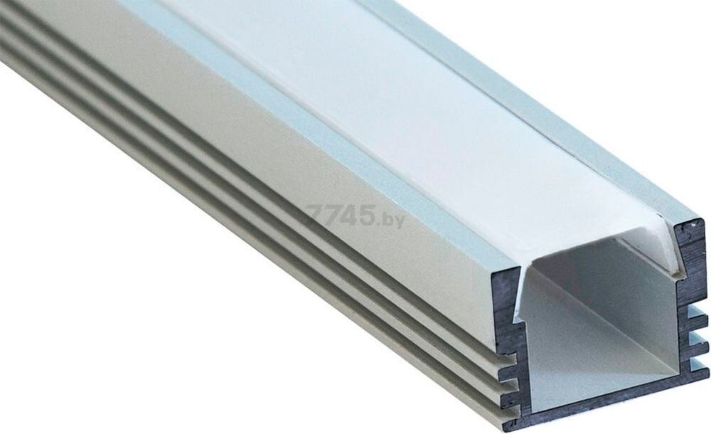 Профиль накладной для светодиодной ленты FERON CAB261 2 м серебро (10266)