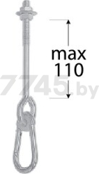 Крепление для качелей 110 мм DOMAX MHA 110 М12 (885001) - Фото 2