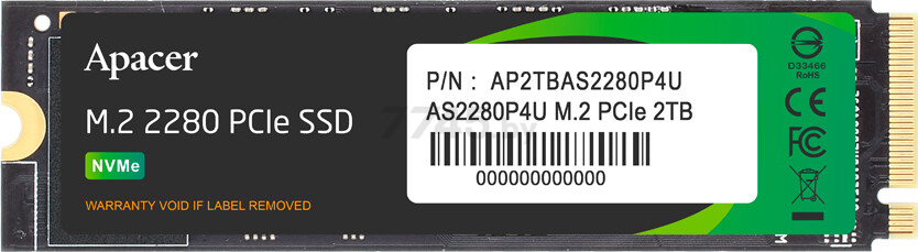 SSD диск Apacer AS2280P4U 256GB (AP256GAS2280P4U-1)