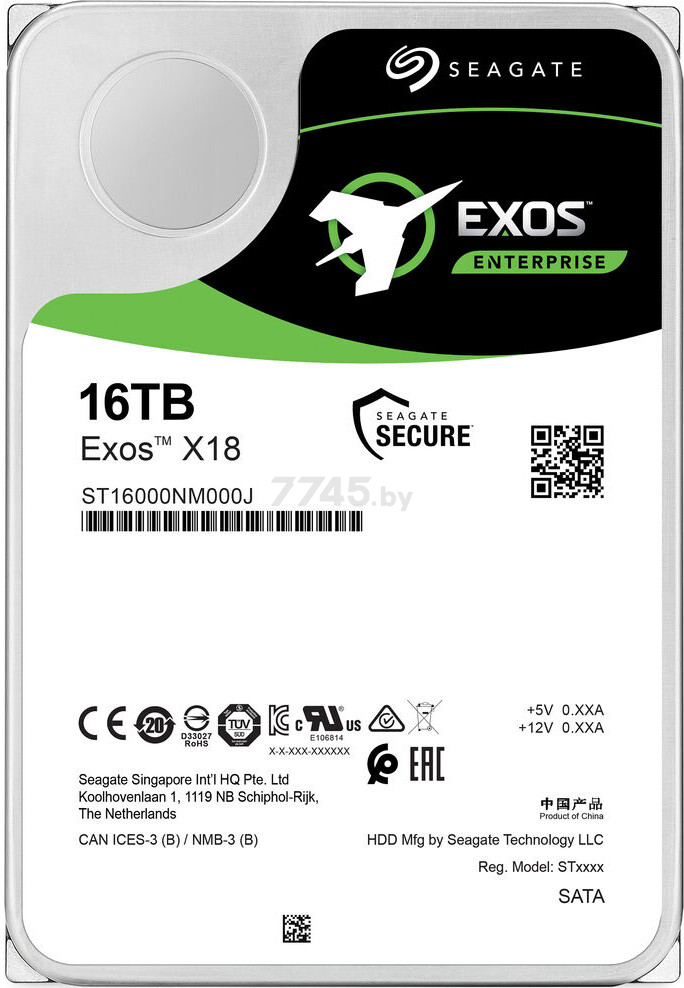 Жесткий диск HDD Seagate Exos X18 16TB (ST16000NM000J) - Фото 2