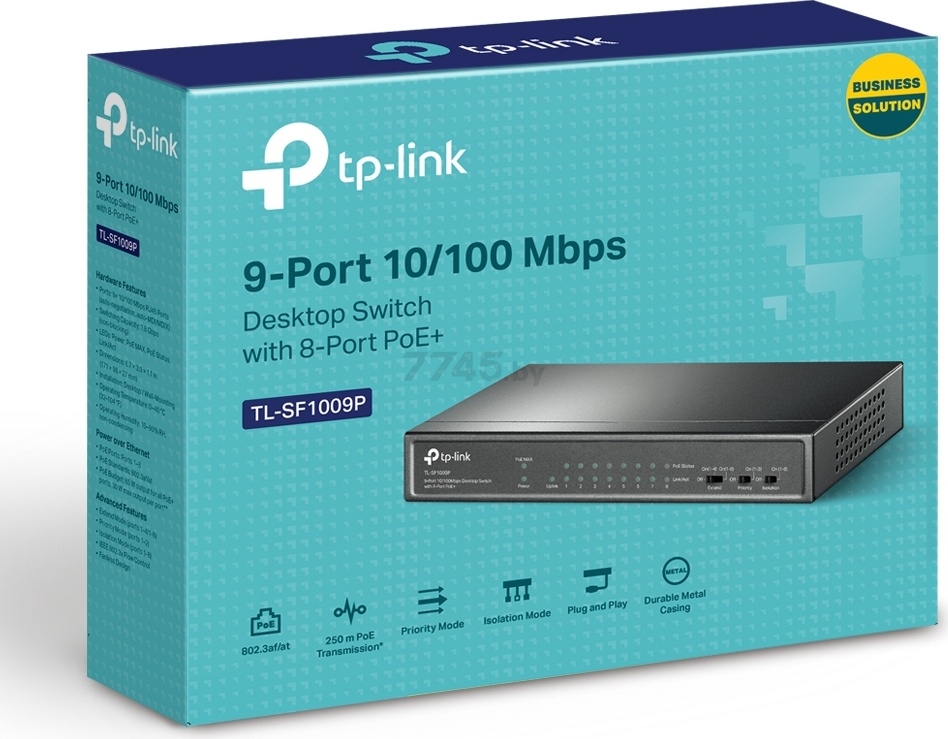 Коммутатор TP-LINK TL-SF1009P - Фото 4