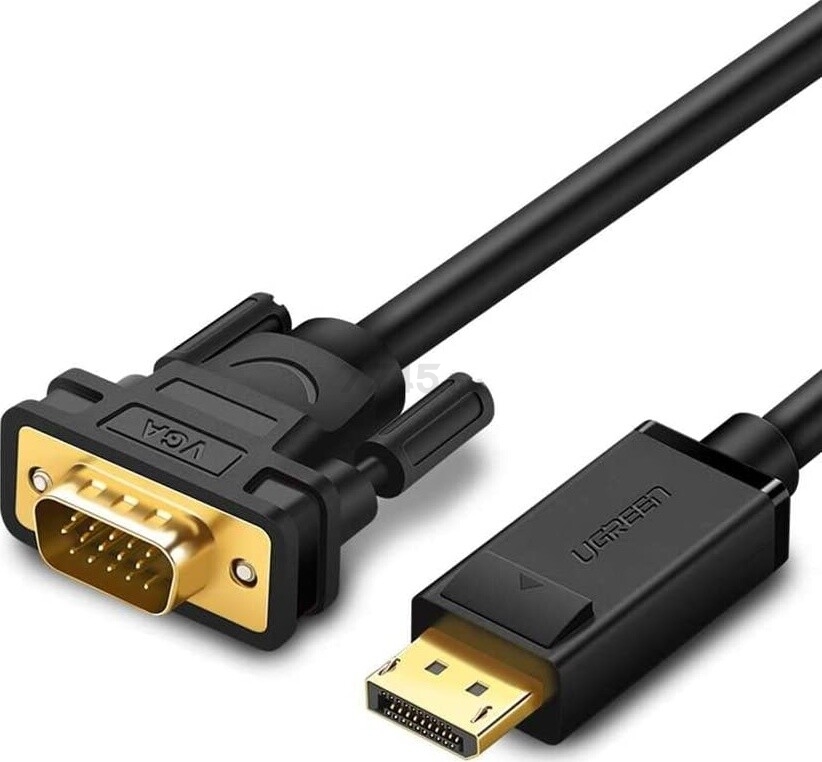 Кабель UGREEN DP105 DisplayPort (M) to VGA (M) Black 1,5 м (10247)