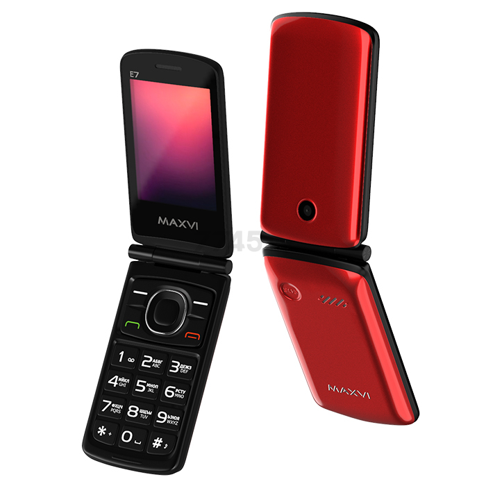 Мобильный телефон MAXVI E7 Red - Фото 3