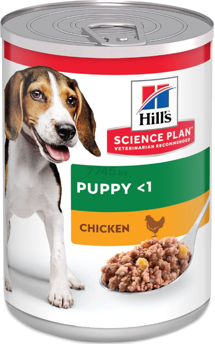 Влажный корм для щенков HILL'S Science Plan Puppy курица консервы 370 г (52742050874)
