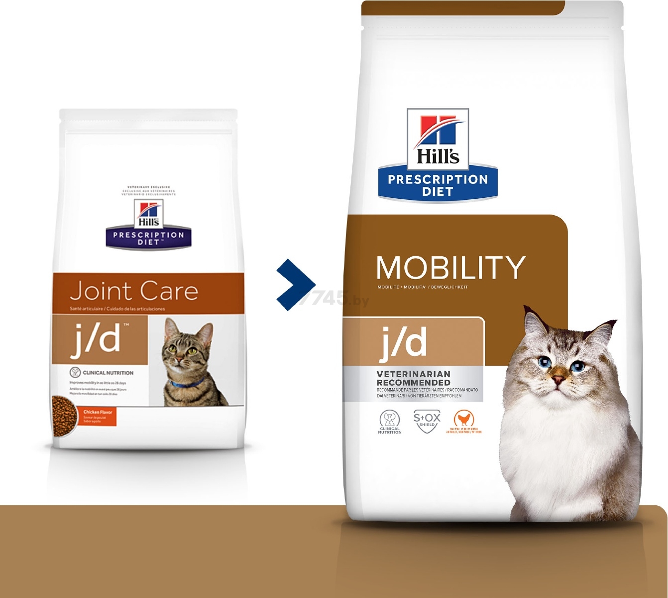 Сухой корм для кошек HILL'S Prescription Diet j/d Mobility 1,5 кг (52742041636) - Фото 4