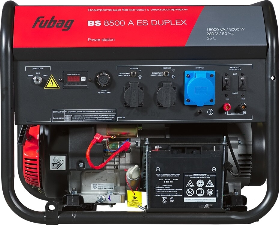 Генератор бензиновый FUBAG BS 8500 A ES Duplex (641089) - Фото 2