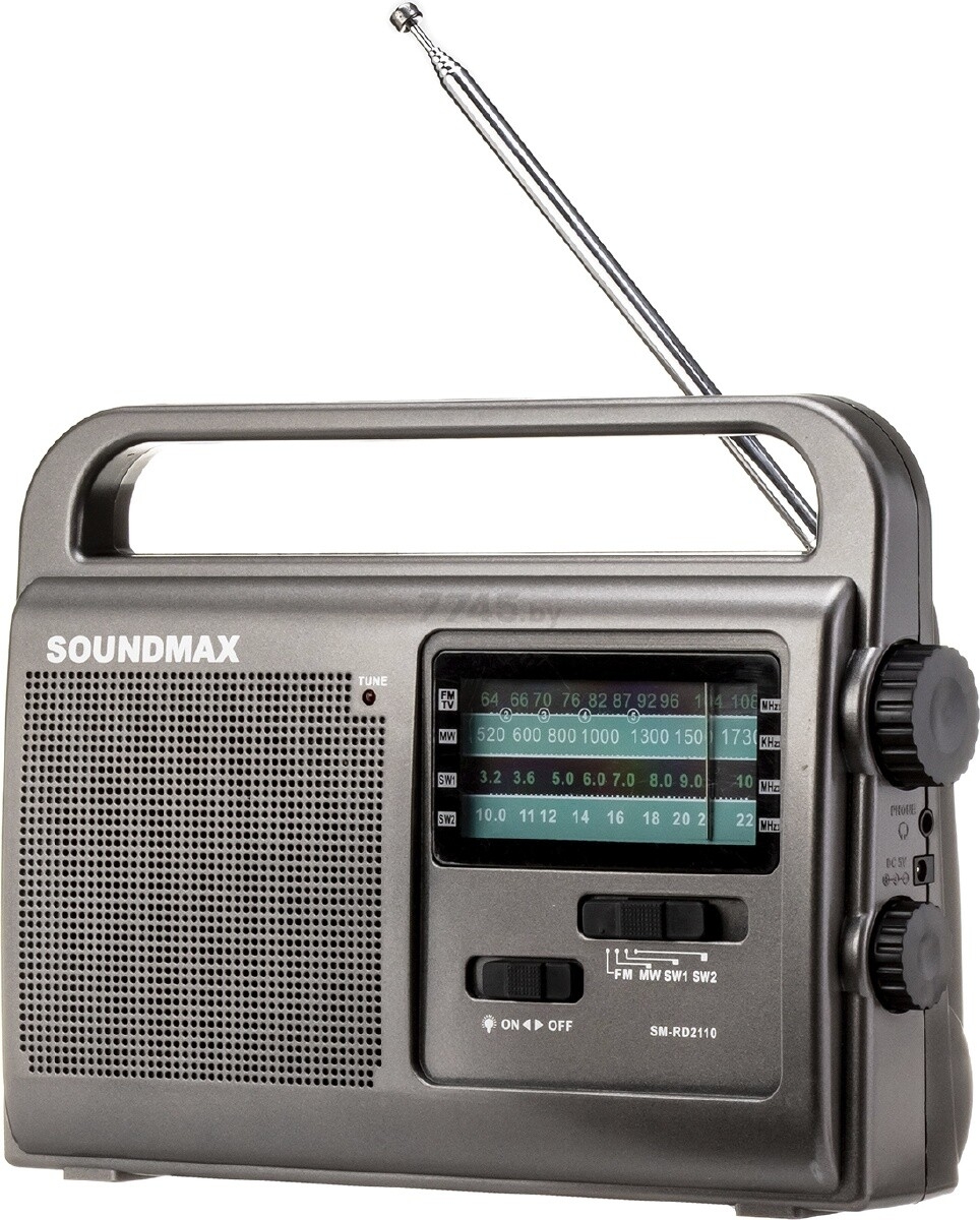 Радиоприемник SOUNDMAX SM-RD2110 темно-серый