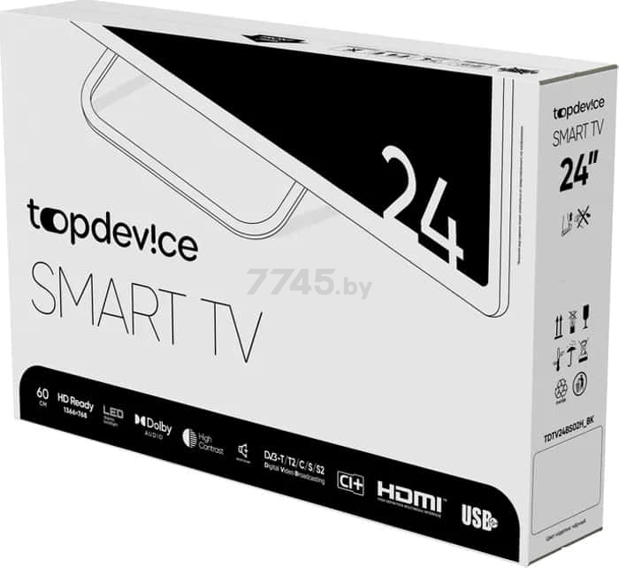 Телевизор TOPDEVICE TDTV24BS02HWE (TDTV24BS02H_WE) - Фото 13