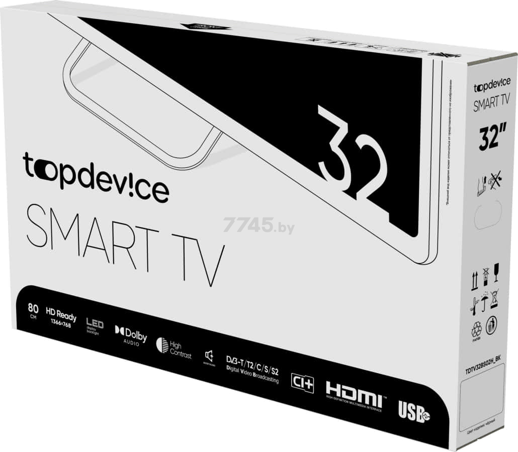 Телевизор TOPDEVICE TDTV32BS02HBK - Фото 12