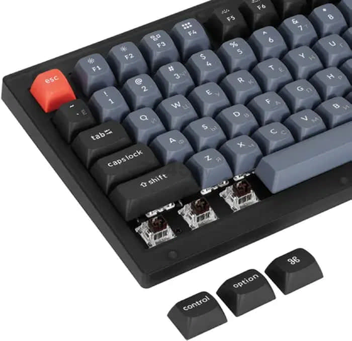 Клавиатура игровая механическая KEYCHRON V1 Knob RGB Brown Switch (V1-C3-RU) - Фото 7