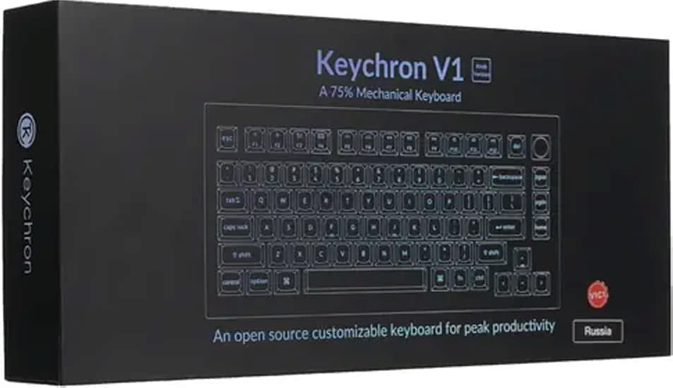 Клавиатура игровая механическая KEYCHRON V1 Knob RGB Brown Switch (V1-C3-RU) - Фото 12