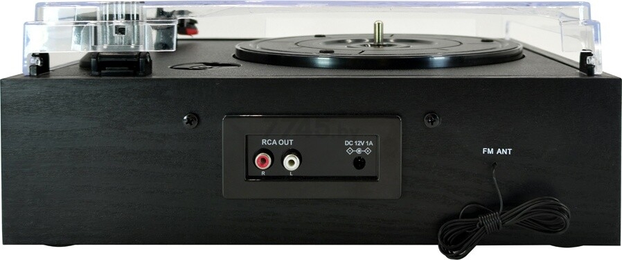 Проигрыватель виниловых пластинок RITMIX LP-200B черный (LP-200B_BLACK_WOOD) - Фото 3