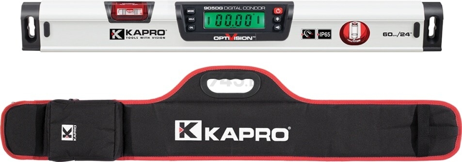 Уровень цифровой 600 мм KAPRO 905D и Уровень лазерный 842 (905D + 842) - Фото 2