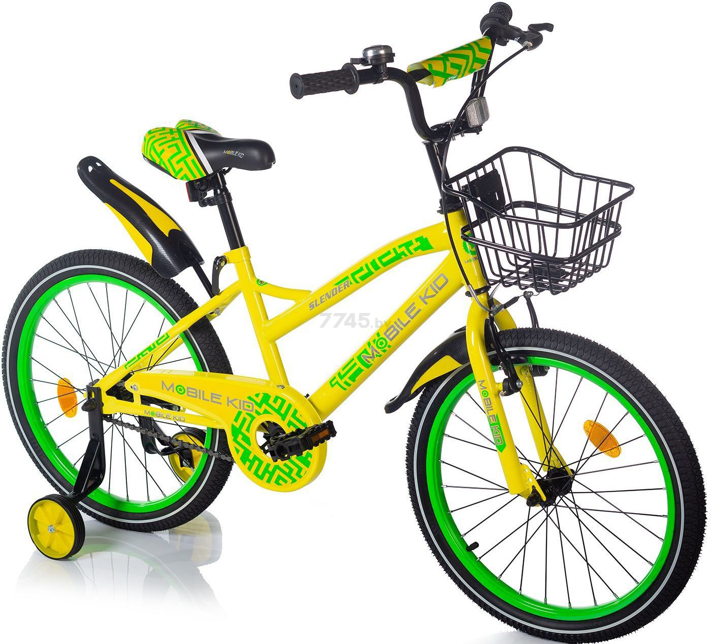 Велосипед детский MOBILE KID Slender 20 Yellow Green (SLENDER20YELLOWGREEN) - Фото 2