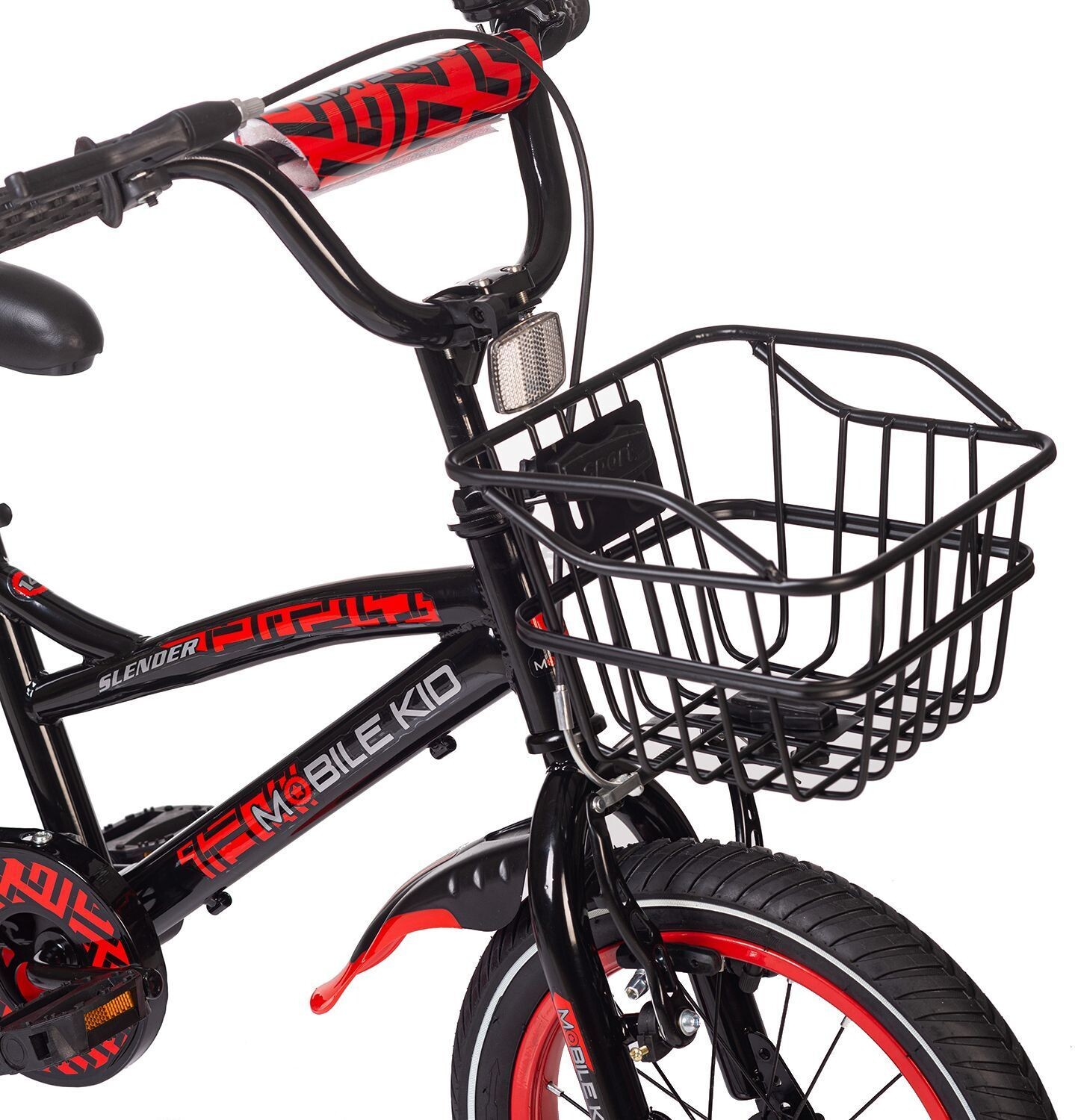 Велосипед детский MOBILE KID Slender 14 Black Red (SLENDER 14 BLACK RED) - Фото 3