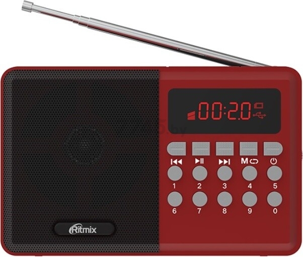 Радиоприёмник RITMIX RPR-002 красный (RPR-002_RED) - Фото 2