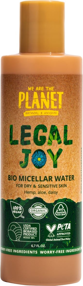 Мицеллярная вода WE ARE THE PLANET Legal Joy для сухой и чувствительной кожи 200 мл (watp17780)