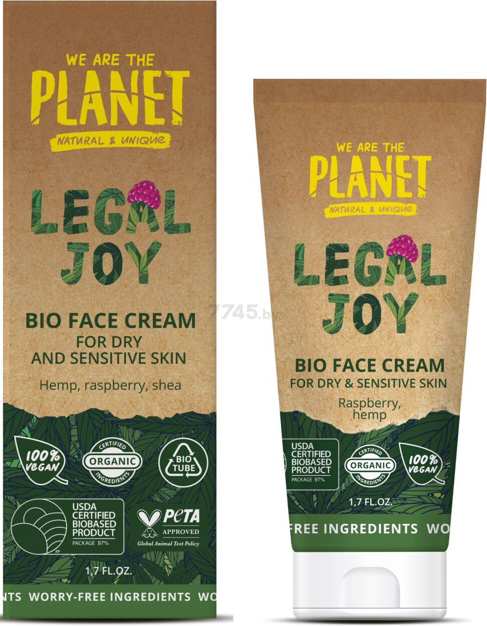 Крем для лица WE ARE THE PLANET Legal Joy для сухой и чувствительной кожи 50 мл (watp17773) - Фото 2