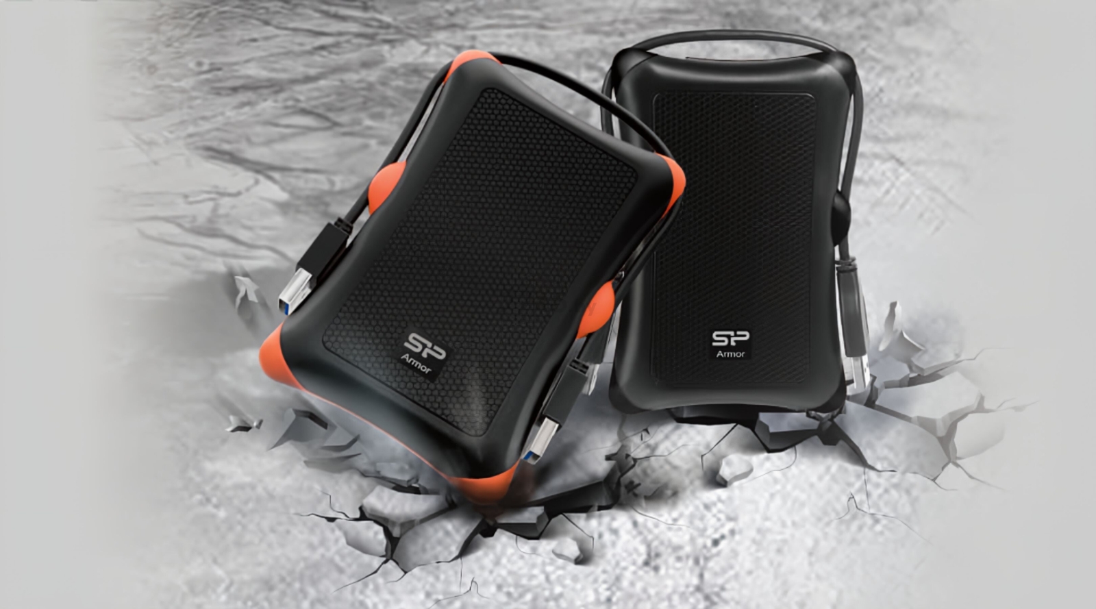 Внешний жесткий диск SILICON POWER Armor A30 1TB Black/Orange (SP010TBPHDA30S3K) - Фото 10