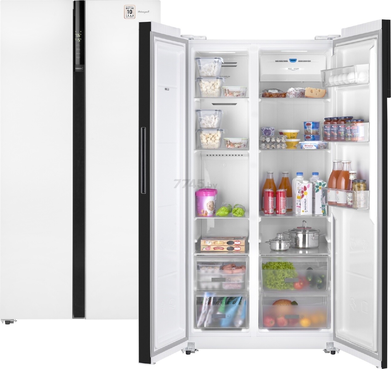Холодильник WEISSGAUFF WSBS 600 WG NoFrost Inverter - Фото 10