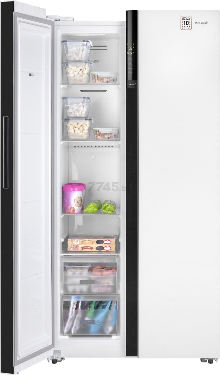Холодильник WEISSGAUFF WSBS 600 WG NoFrost Inverter - Фото 5