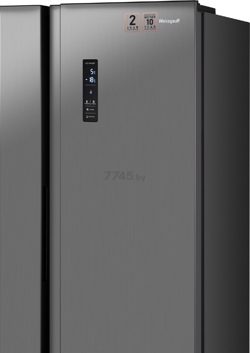 Холодильник WEISSGAUFF WSBS 500 NFX Inverter - Фото 8