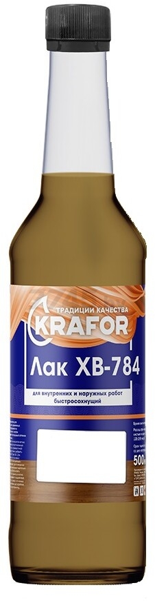 Лак KRAFOR клен 0,5л (ХВ-784)