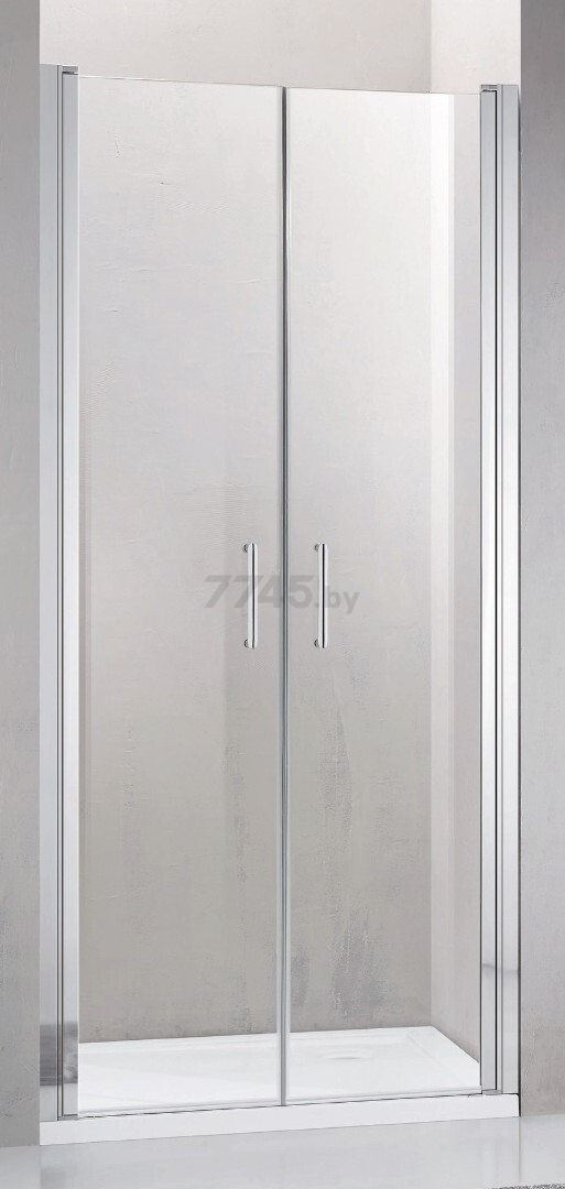 Дверь душевая ADEMA НАП ДУО-90 прозрачная - Фото 3