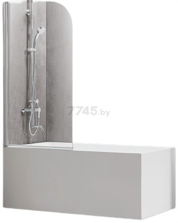 Шторка для ванной ADEMA НФА-прозрачная 80х150