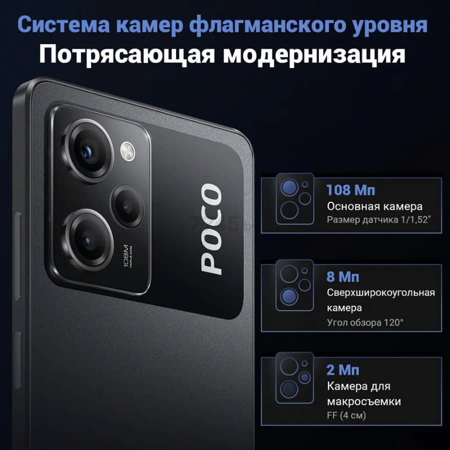 Смартфон POCO X5 Pro 5G 8GB/256GB Black (22101320G) - Фото 20