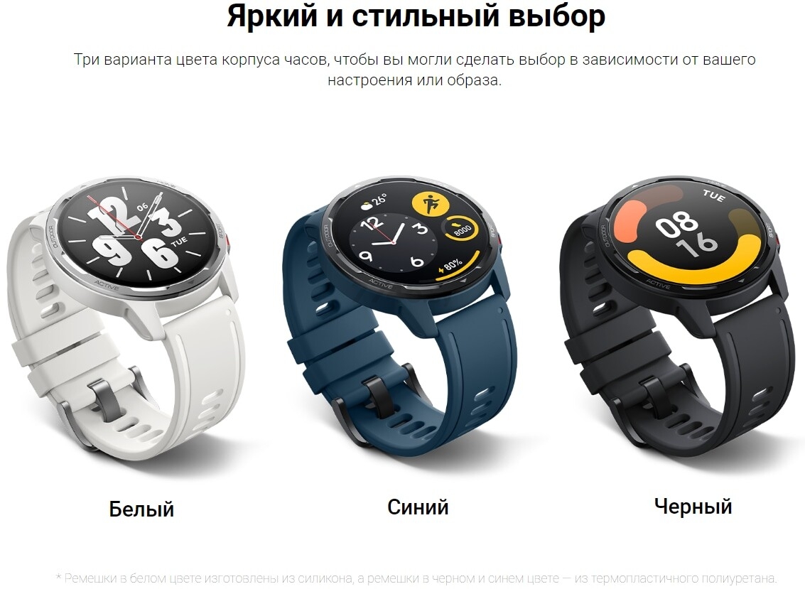 Умные часы XIAOMI Watch S1 Active Space Black (BHR5380GL) международная версия - Фото 13